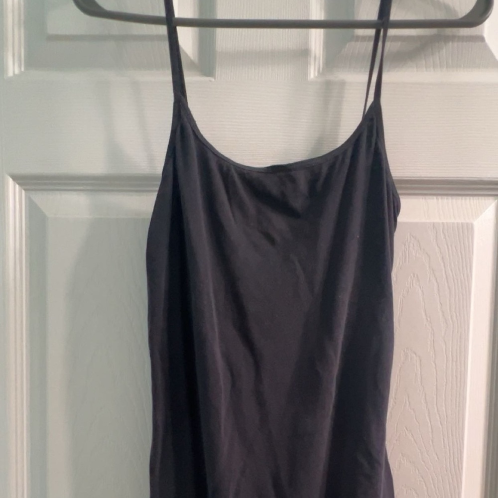 Black Spaghetti Strap Tank Top